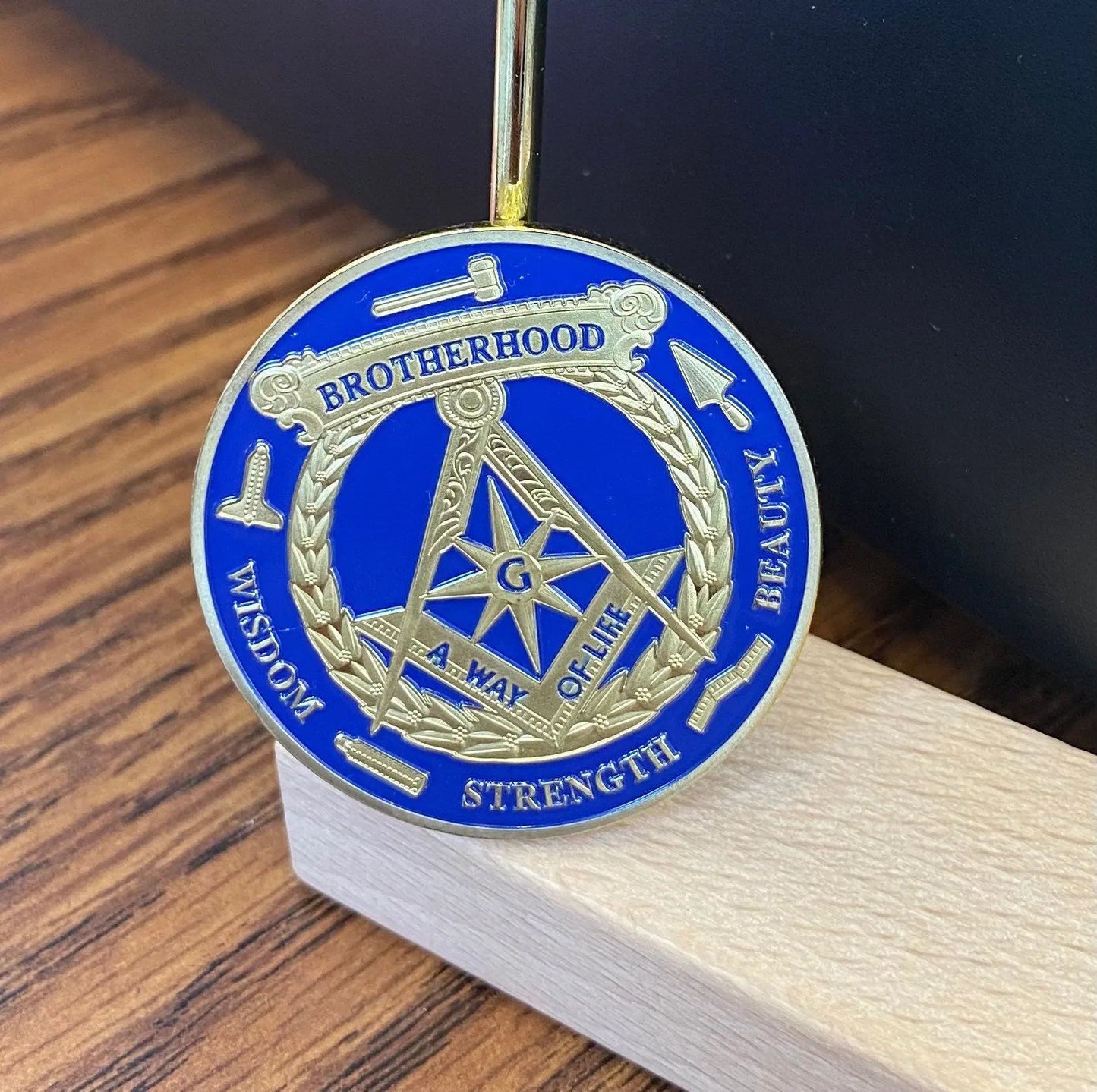 Masonic Challenge Coin Grand Lodges Freemasons Brotherhood Collectible Badge|gift for him decowoodo