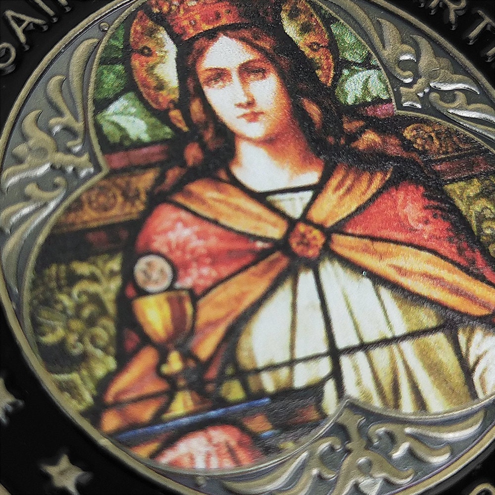 Patron Saint of Artillery St Barbara Prayer Challenge Coin Military Collectible/gift for Him for father decowoodo