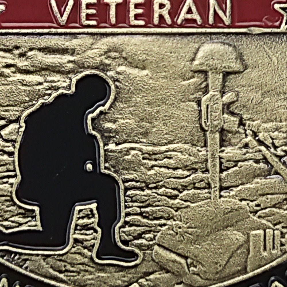 US Veteran Commemorative Challenge Coin We Stand For the Flag Honor Gift Coin/gift for Him for father decowoodo