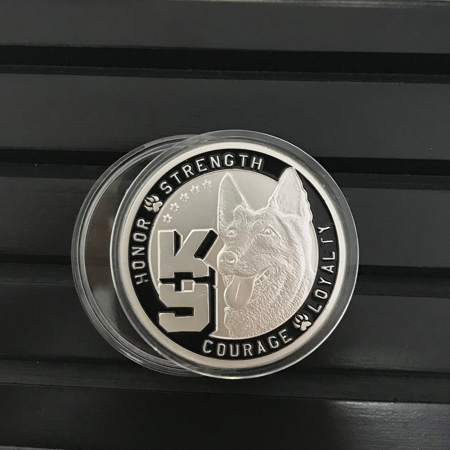 Policemen & K 9 Night Guardian Prayer Challenge Coin police sign Law Enforcement Medallion/gift for Him for father DecoWoodo