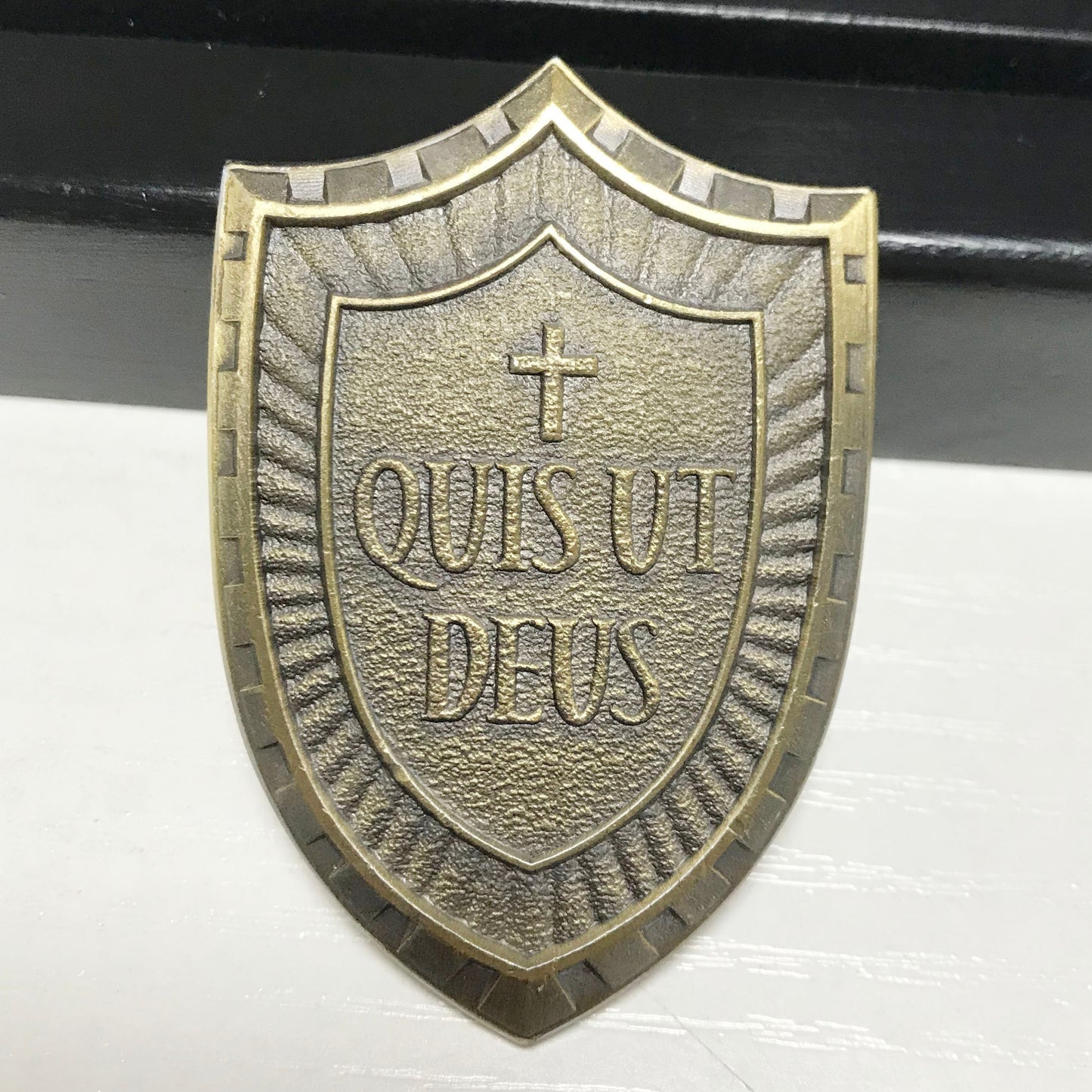 Police Sheriff Challenge Coin Angel QUISUI DEUS Featured LEO Medallion police officer Gift for him for father for husband DecoWoodo