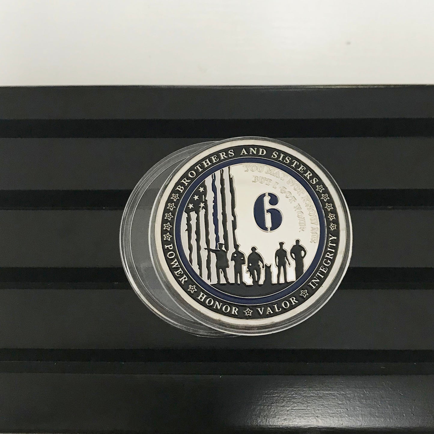 Police Blue 6 and K9 Night Guardian Prayer Challenge Coin Police Canine Officer Collectible Coin/gift for Him for father for husband DecoWoodo