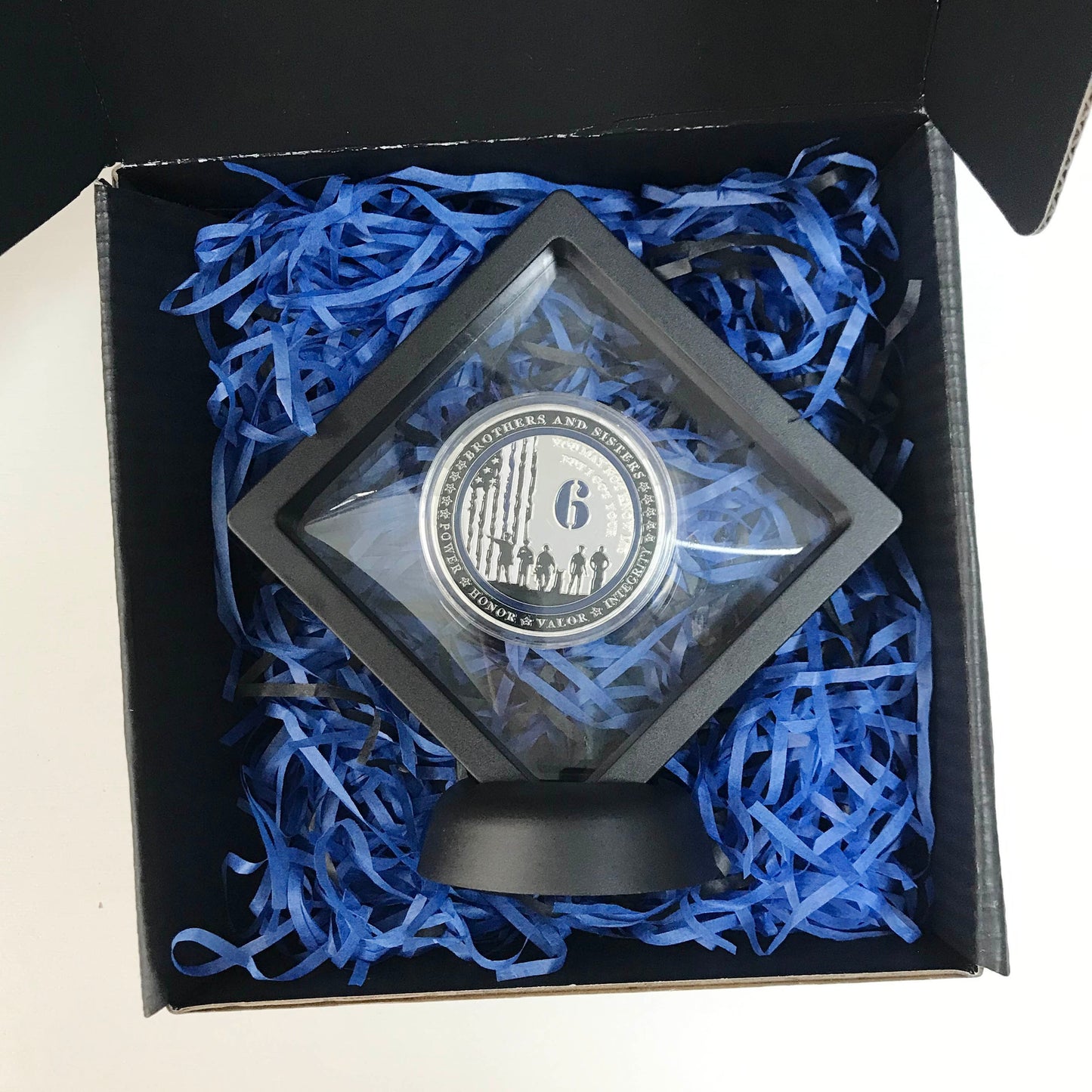Police Blue 6 and K9 Night Guardian Prayer Challenge Coin Police Canine Officer Collectible Coin/gift for Him for father for husband DecoWoodo