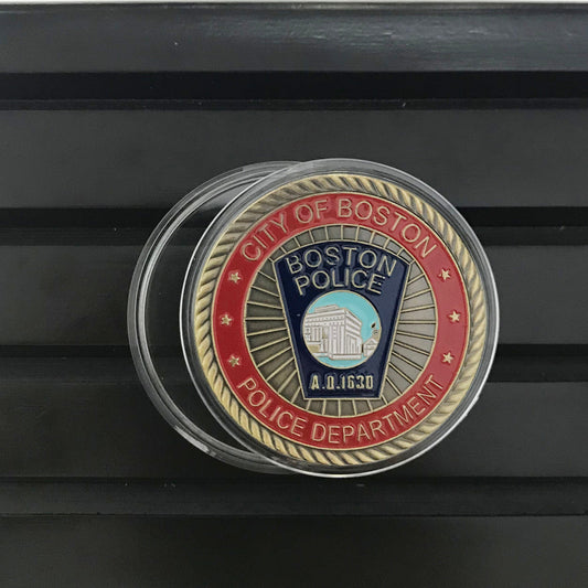 Boston Police department gift St. Michael prayer Law Enforcement police Officers Prayer retirement Gift for Him/ Her DecoWoodo